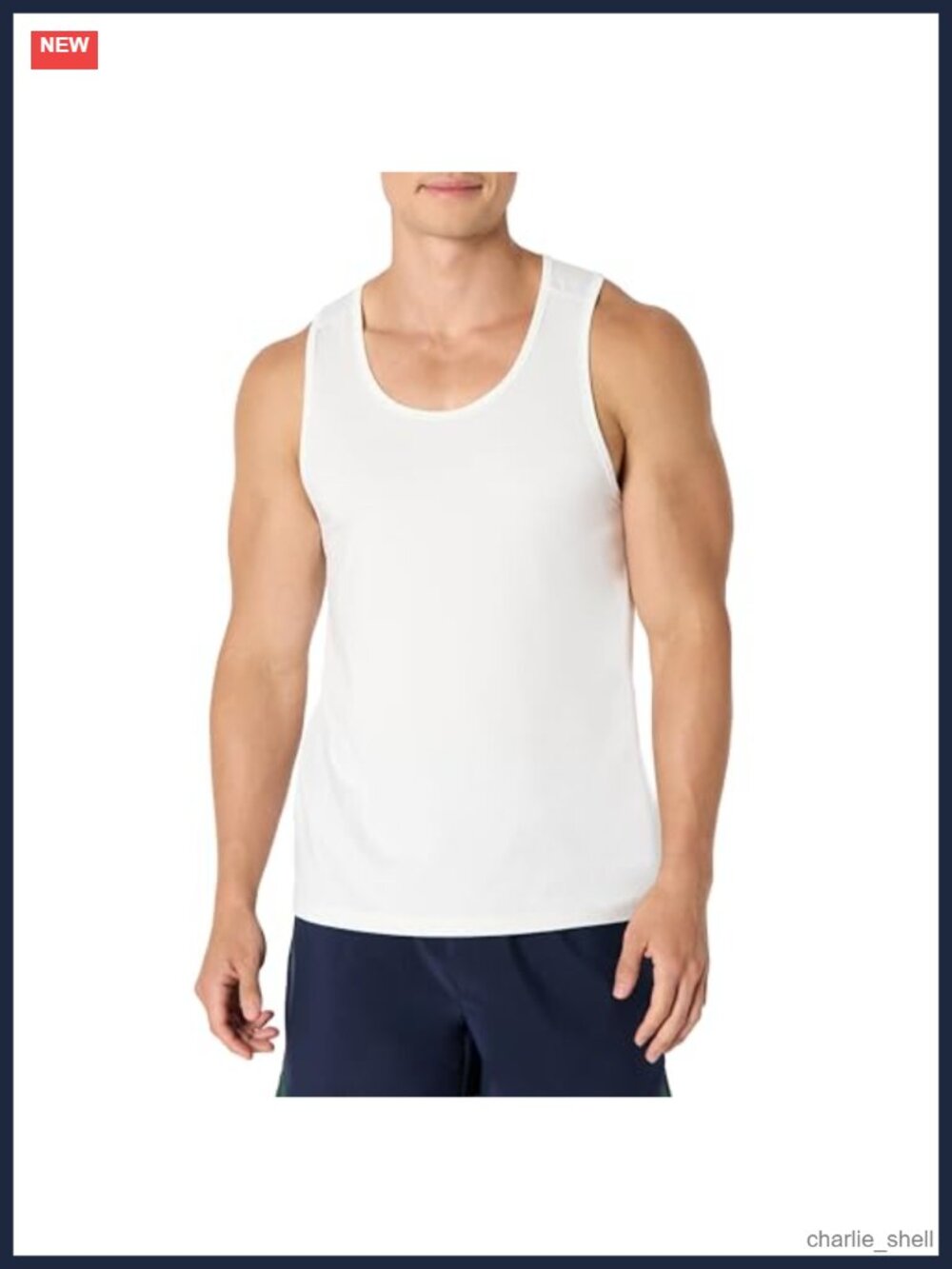 Men's Quick Dry Moisture-Wicking Stretch Active Tank Top Workout Shirt